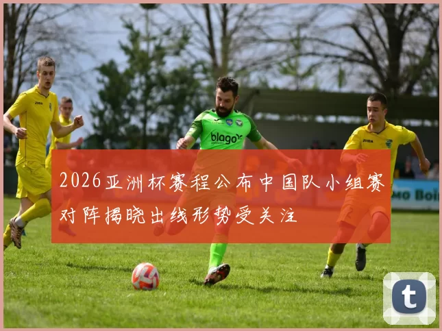 2026亚洲杯赛程公布中国队小组赛对阵揭晓出线形势受关注